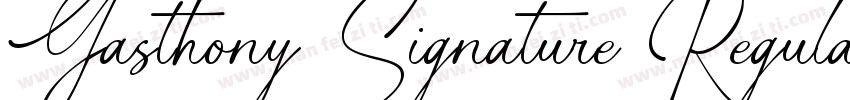 Gasthony Signature Regular字体转换